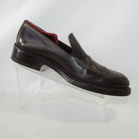 Sergio Rossi Sz 10 Brown Loafers Dress Mens B6D25 main image 8